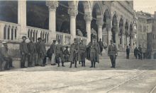 Udine durante l'invasione. Magg. Co. Galler-com di settore e Ten. Col. Manussi